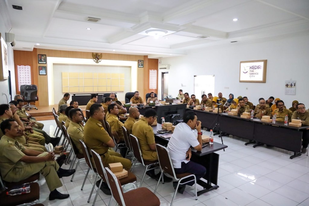 Dukung Pencegahan Korupsi, Pemkot Kediri Ikuti Rapat Koordinasi Bersama&nbsp;KPK