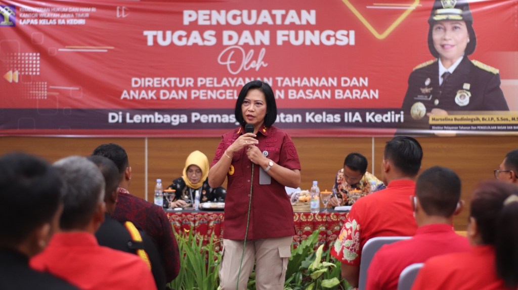 Lapas Kediri Terima Kunjungan Direktur Pelayanan Tahanan dan Pengelolaan Basan&nbsp;Barang