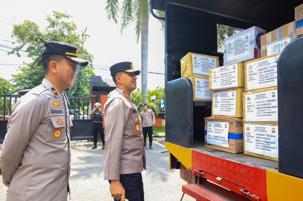 Polres Kediri Kota Kirim Bantuan untuk Korban Banjir di&nbsp;Jateng