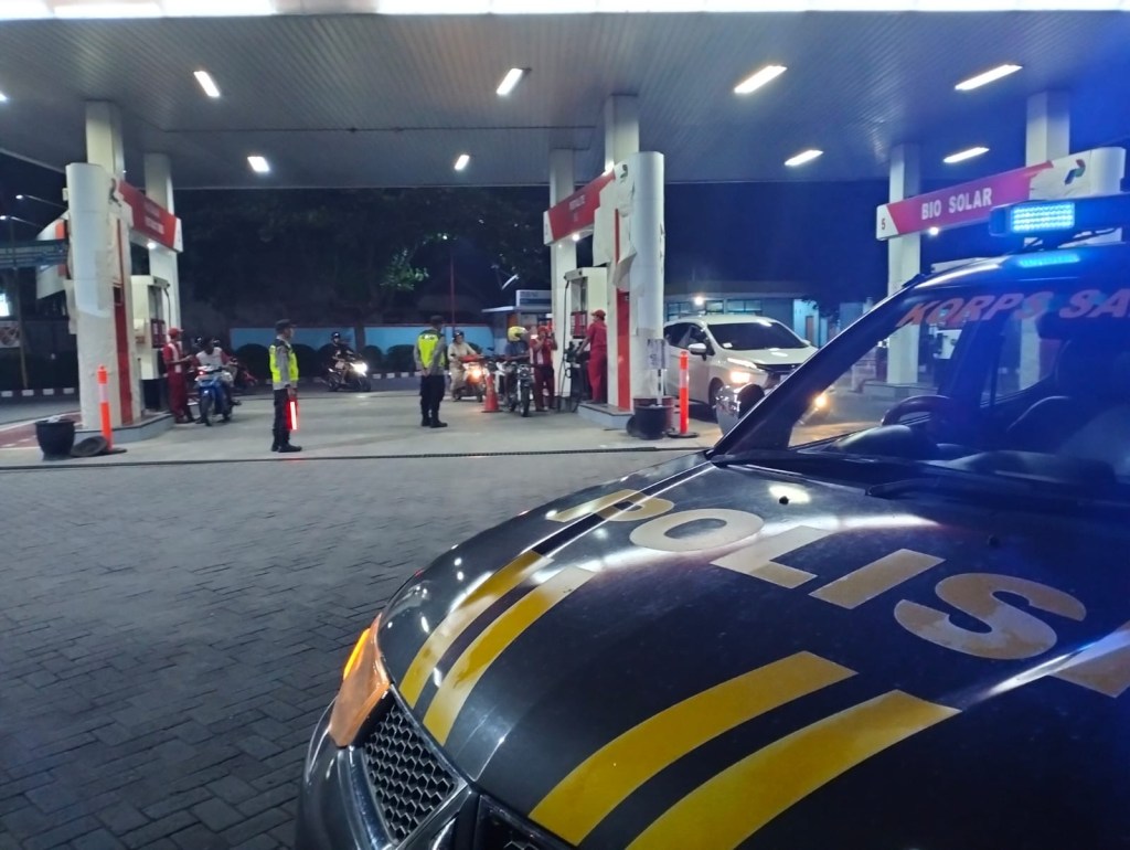 Polres Tulungagung Intensifkan Patroli SPBU Jelang Mudik&nbsp;Lebaran