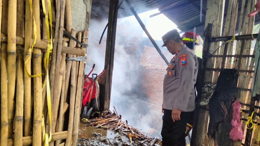 Kandang Sapi di Kota Kediri Terbakar Akibat Pemilik&nbsp;Lalai