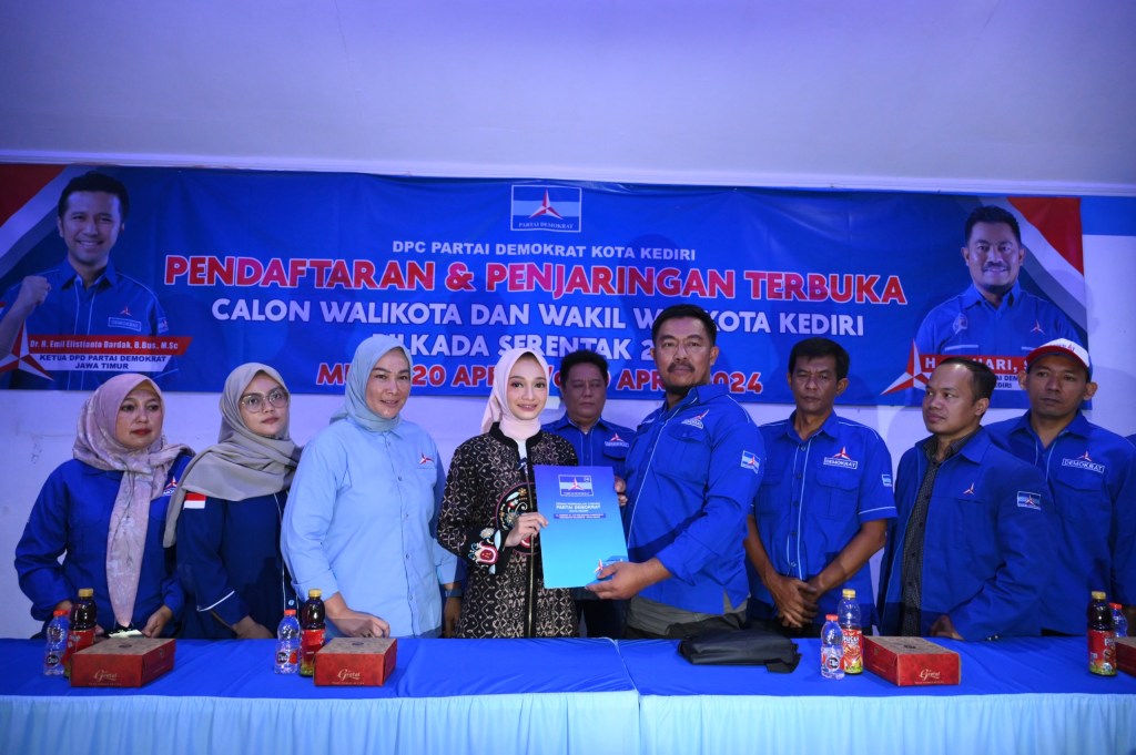 Vinanda Prameswati Penuhi Undangan Demokrat, Ikuti Penjaringan Bacawali Kediri&nbsp;2024