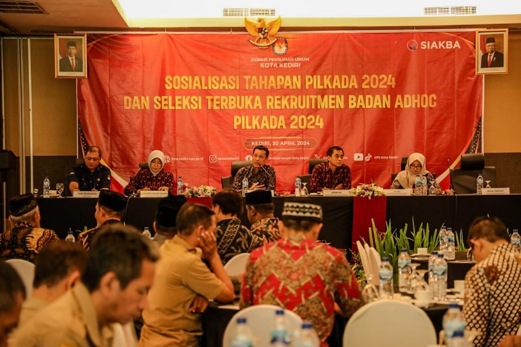 KPU Kota Kediri Sosialisasikan Tahapan Pilkada 2024 dan Seleksi Badan&nbsp;Adhoc