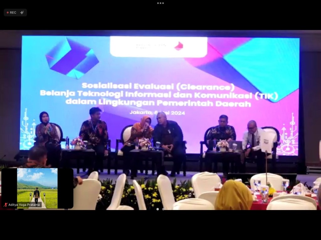 Pemkot Kediri Ikuti Side Event Urgensi Clearance Belanja TIK di Tingkat&nbsp;Daerah