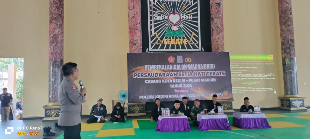 Sinergitas TNI-Polri di Kediri Beri Pembekalan Calon Warga Baru&nbsp;PSHT