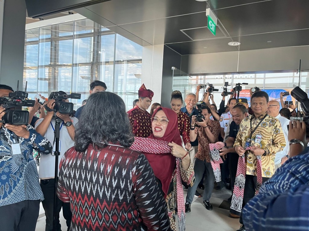 Super Air Jet Mendarat Pertama di Bandara Dhoho&nbsp;Kediri