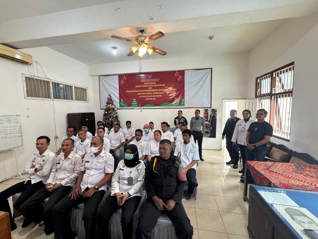 19 Napi Lapas Kediri Terima Remisi&nbsp;Natal