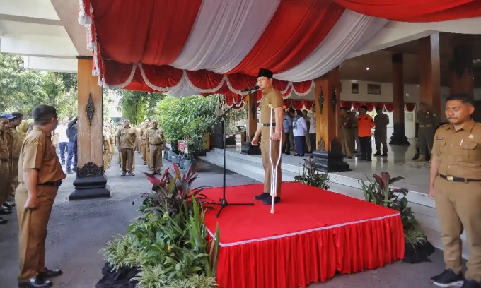 ASN pemkab Trenggalek mendonasikan Tunjangan Penghasilan Pegawai (TPP), untuk pembangunan&nbsp;Daerah