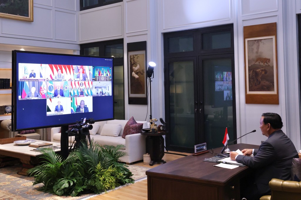 Prabowo Sebut Indonesia Komitmen Perkuat Kerja Sama dengan&nbsp;BRICS