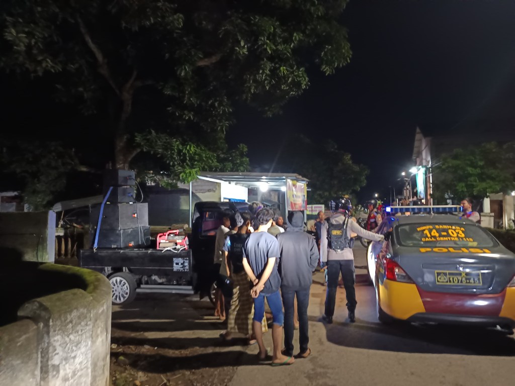 Respon Cepat Aduan Masyarakat, Polres Kediri Kota bubarkan SOTR di&nbsp;Grogol