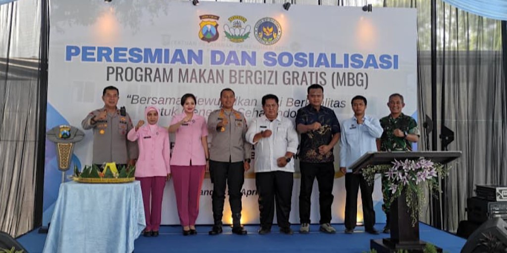 Polres Kediri Resmikan SPPG Ketiga di Kandat, Fokus Ibu Hamil hingga&nbsp;Balita