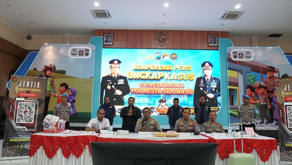 Polresta Sidoarjo Ungkap Peredaran Narkotika Jaringan Internasional, Dua WNA&nbsp;Diamankan