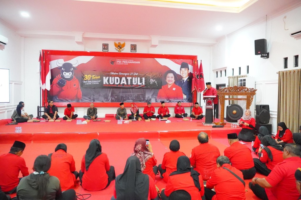 30 Tahun Kudatuli, PDI Perjuangan Kabupaten Kediri Solidkan Barisan Jaga Semangat Demokrasi