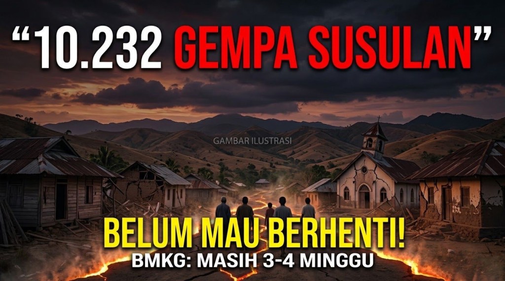 10.232 Kali Goyang! Gempa Susulan NTT Belum Mau Berhenti, BMKG: Masih 3-4 Minggu&nbsp;Lagi