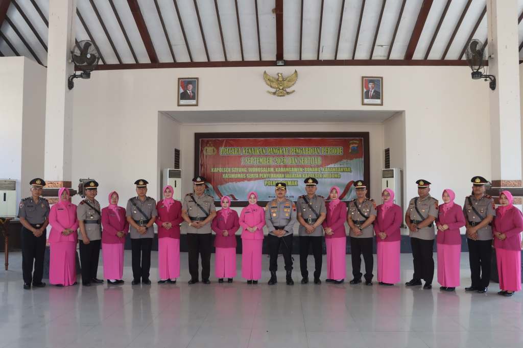Lima Kapolsek Polres Demak Bergeser dalam Rotasi&nbsp;Jabatan