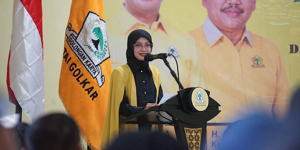 Hadiri Rakerda Golkar, Mbak Vinanda Tekankan Kolaborasi Bangun Kota&nbsp;Kediri