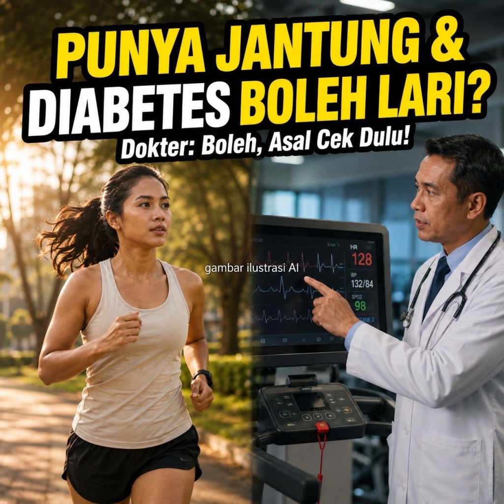 Punya Jantung & Diabetes Masih Boleh Lari? Dokter: Boleh, Tapi Jangan Langsung&nbsp;Gaspol!