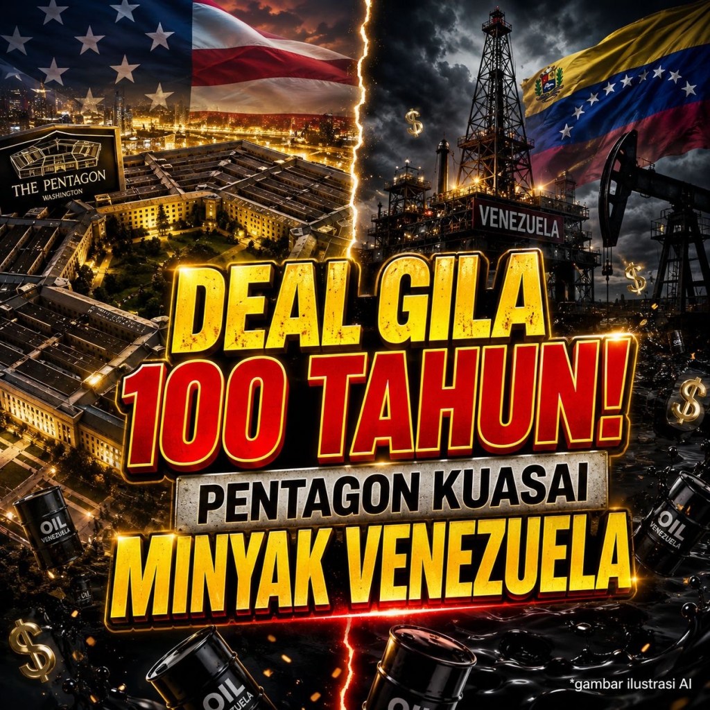 DEAL GILA ABAD INI! AS Kuasai 65 Miliar Barel Minyak Venezuela 100 Tahun, Pentagon Minta Jatah&nbsp;35%!