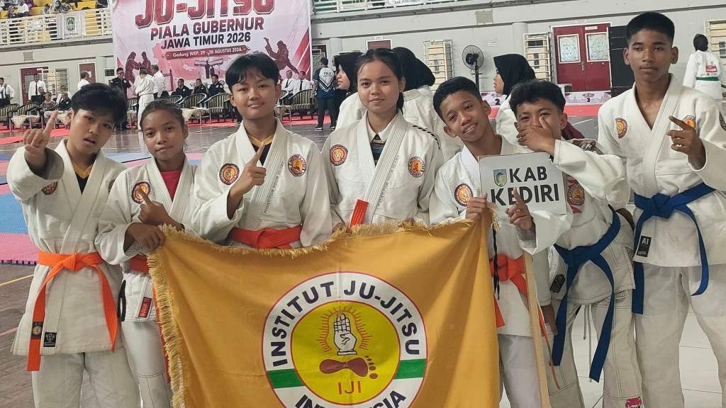 Ju-Jitsu Kabupaten Kediri Borong 10 Medali di Piala Gubernur Jatim&nbsp;2026